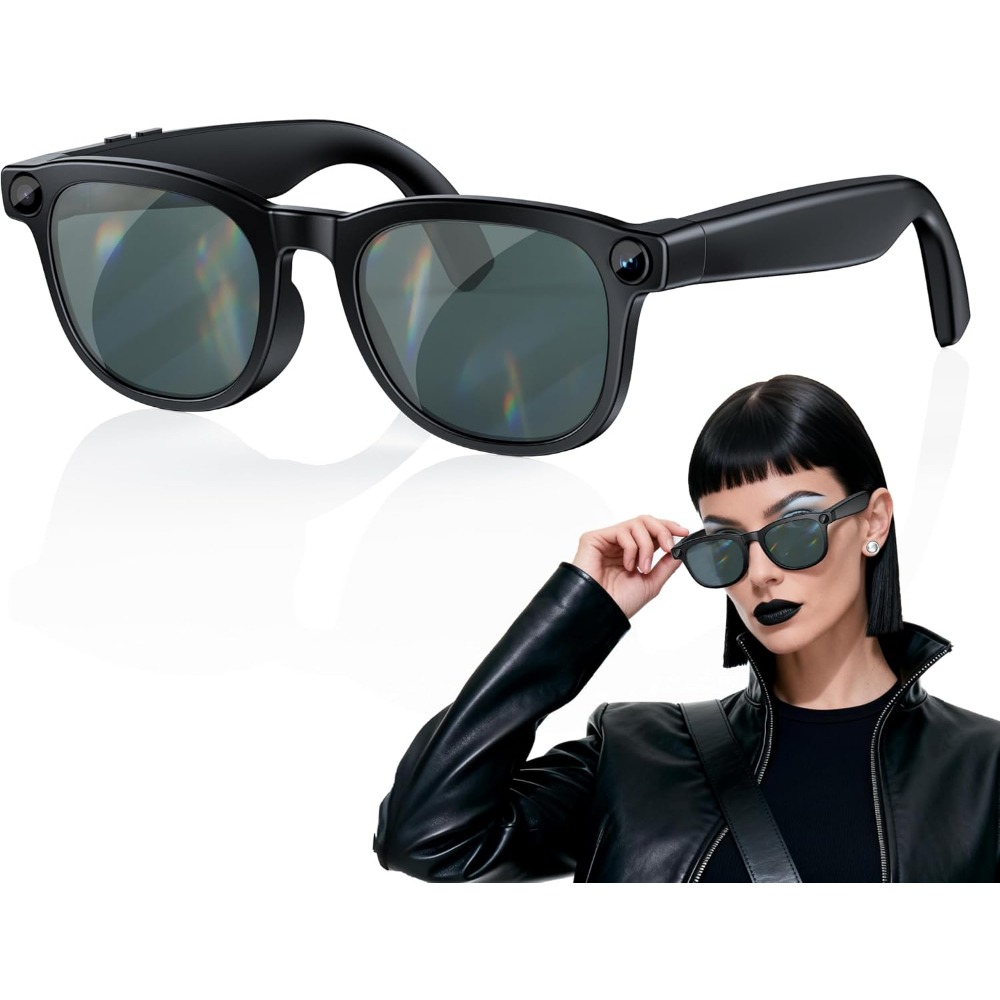 Smart Glasses Lens - Slimme bril: 4K video, open-ear audio,