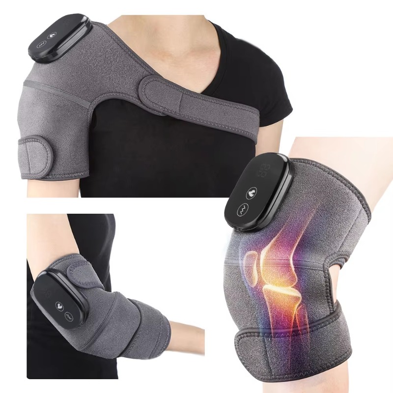 Smart Knee Wrap - Slimme artritis pijnverlichting Verwarmde gewrichtswikkelmassage met