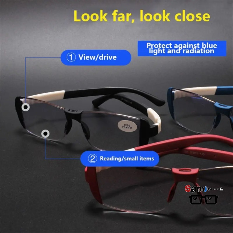 Light Therapy Glasses - Samjune Anti-blauwlichtbril Magnetische therapie Presbyopiebril Intelligente