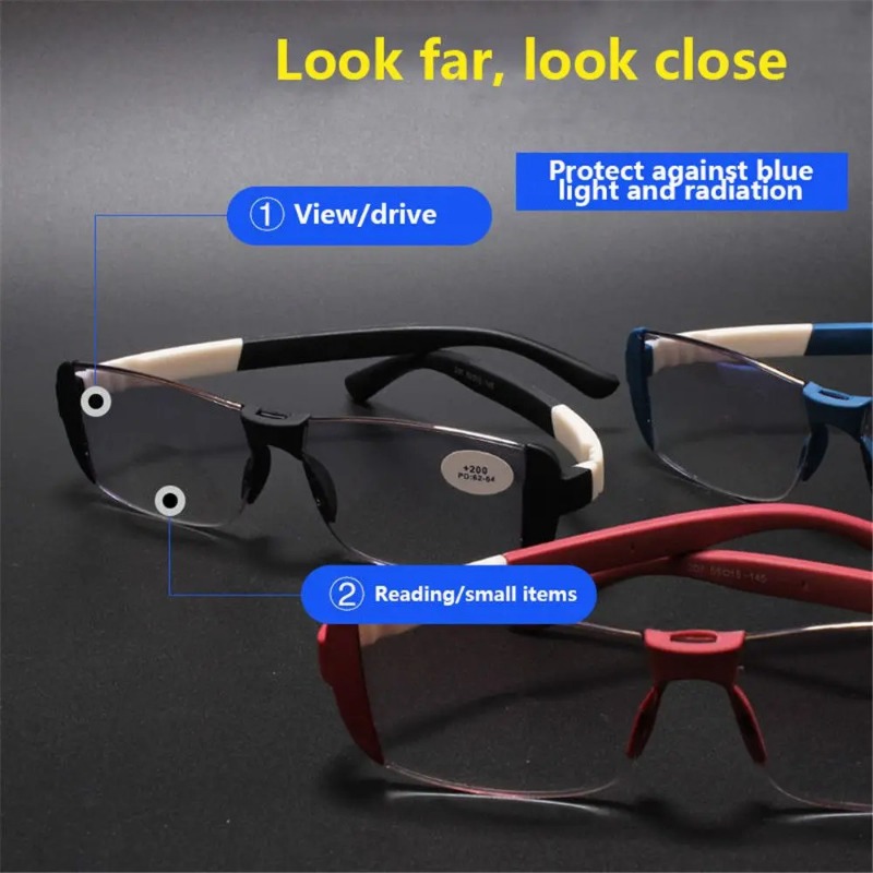 Light Therapy Glasses - Anti-blauwlichtbril Magnetische therapie Presbyopiebril Intelligente leesbril