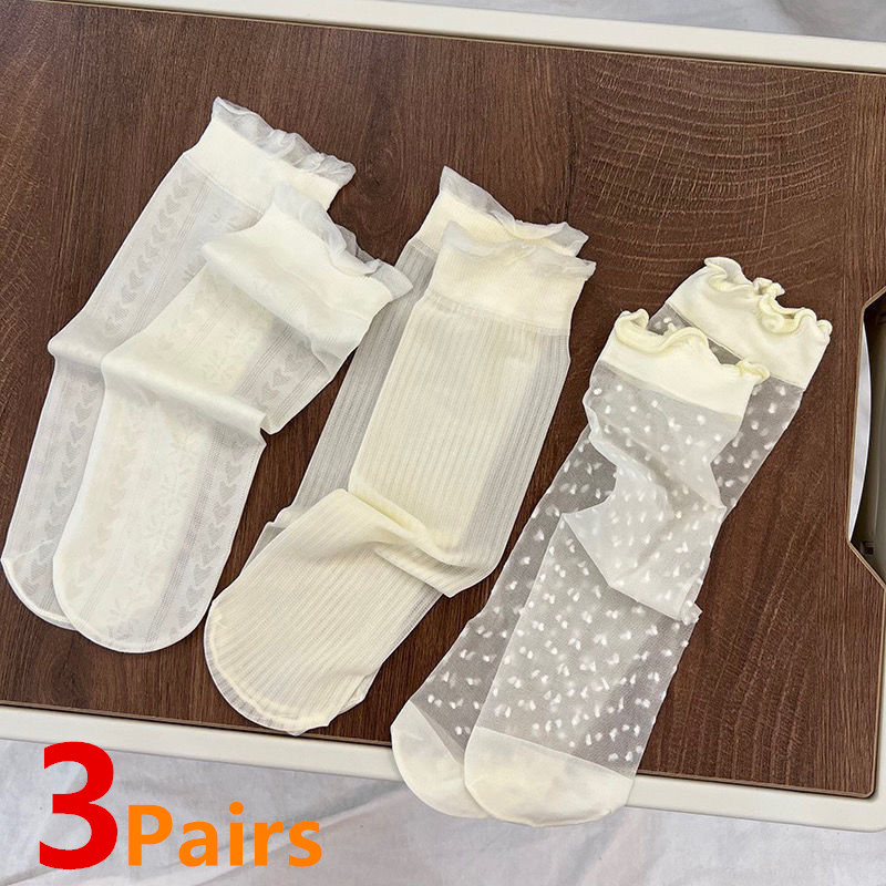 Baby Sock Oximeter - 3 Paren/partij Baby Meisjes Kniekousen Lange