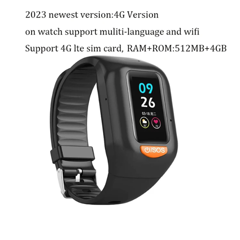 Fall Detection Watch - Nieuwste ouderen 4G Smart Watch Heren