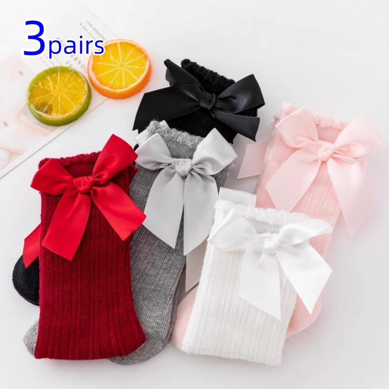Baby Sock Oximeter - 3 Paren/set Baby Meisjes Sokken Grote