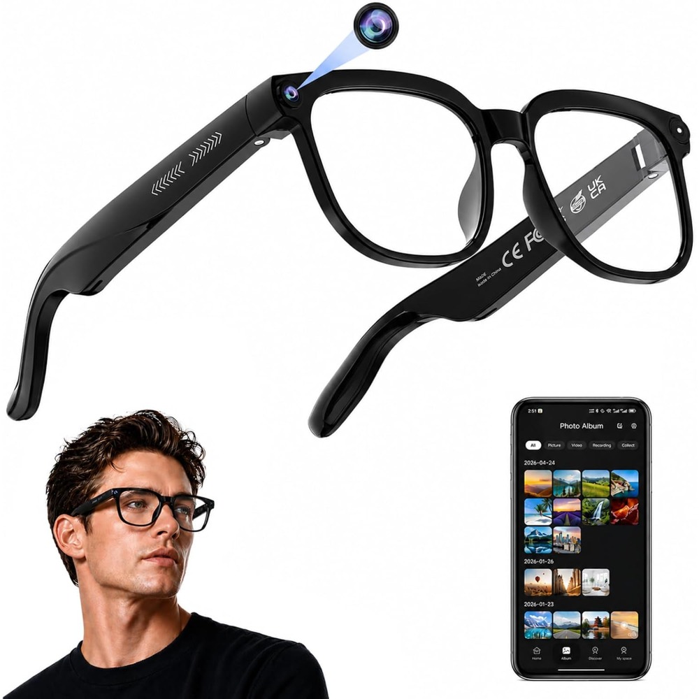Smart Glasses Lens - Slimme bril voor op reis: 4K