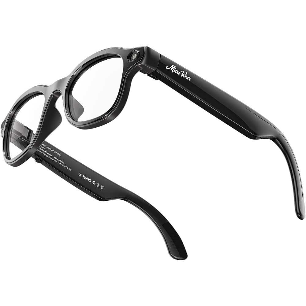 Smart Glasses Lens - Slimme bril: 13MP, draadloos opladen, spraakassistent,