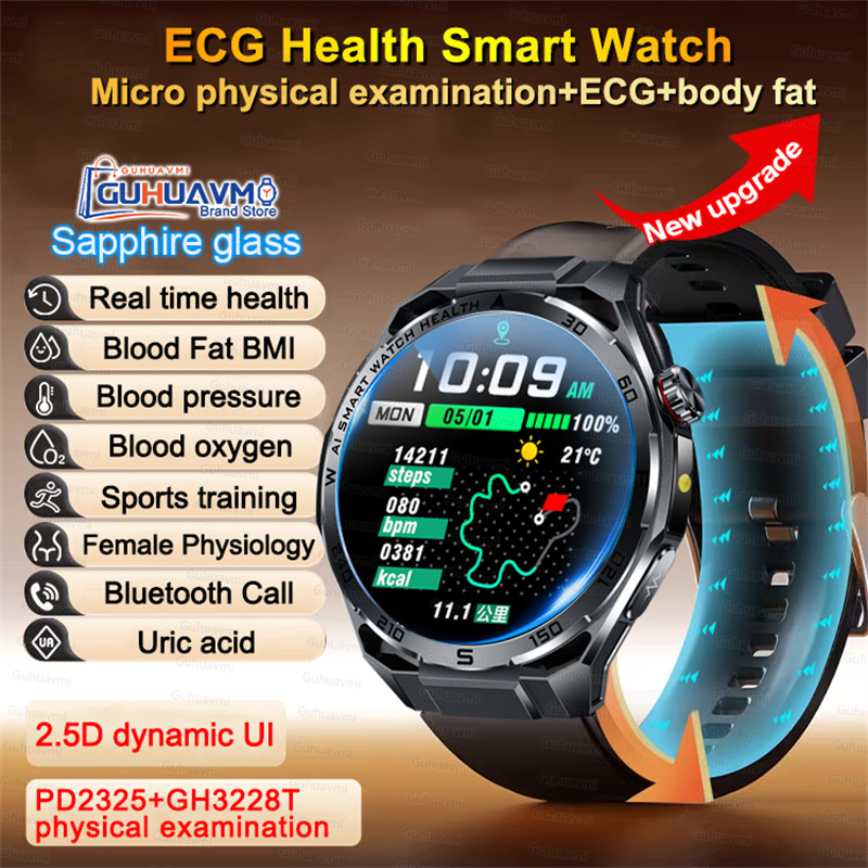 Fatigue Band Monitor - Nieuwe bloeddruk-, urinezuur-, lichaamsvet-smartwatch, micro-fysiek onderzoek,