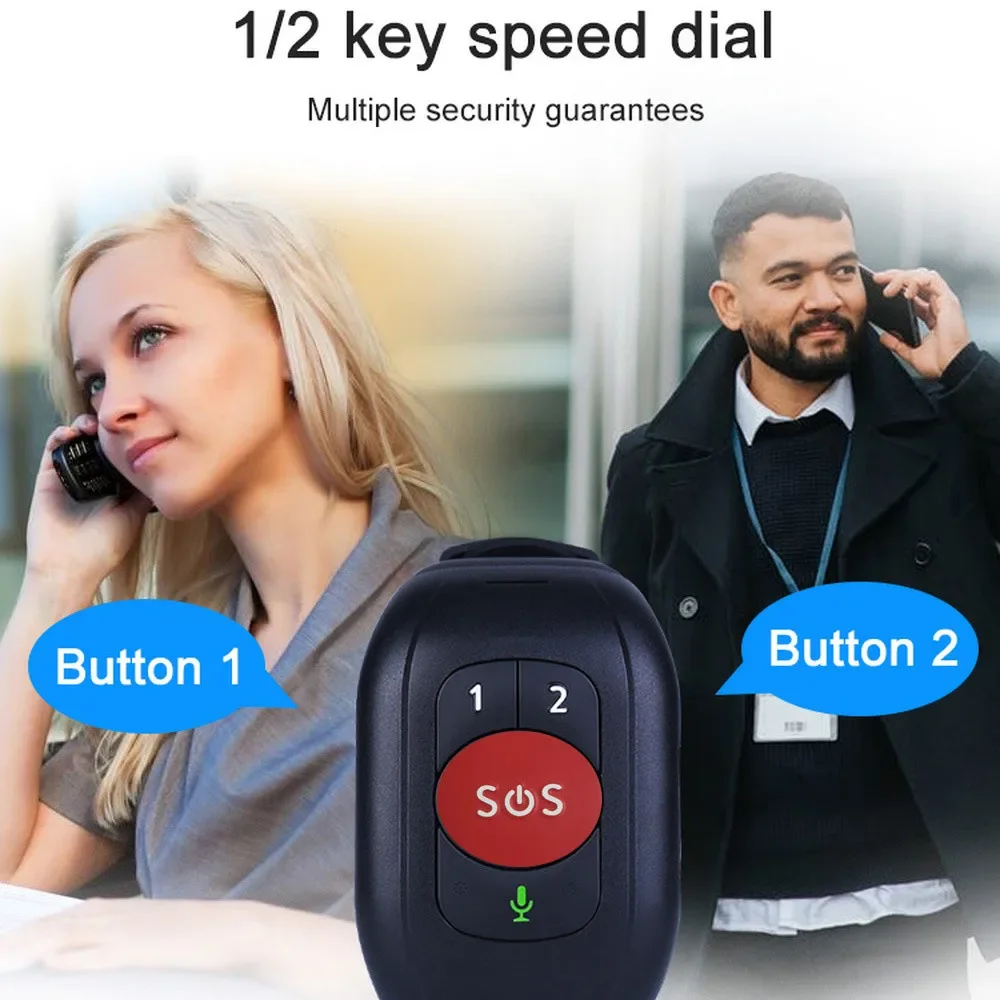 Ouderen 4G LTE SOS-horloge GPS - Fall Detection Watch recensie en prijs