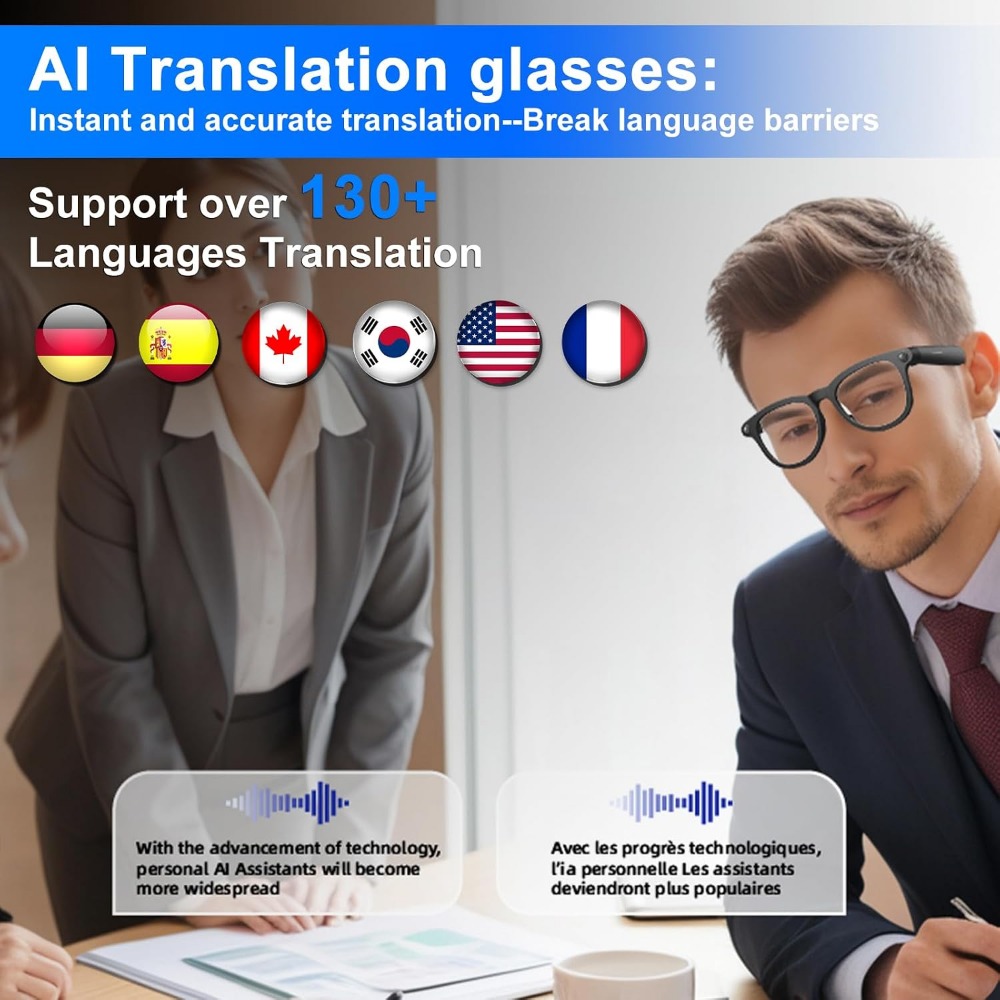Slimme bril met HD-camera, rea - Smart Glasses Lens recensie en prijs