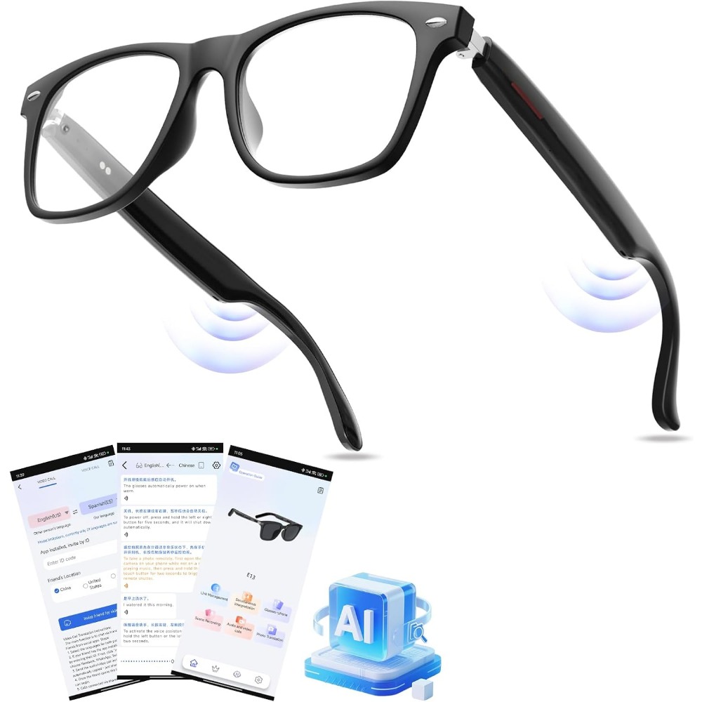Slimme brillen met real-time v - Smart Glasses Lens recensie en prijs