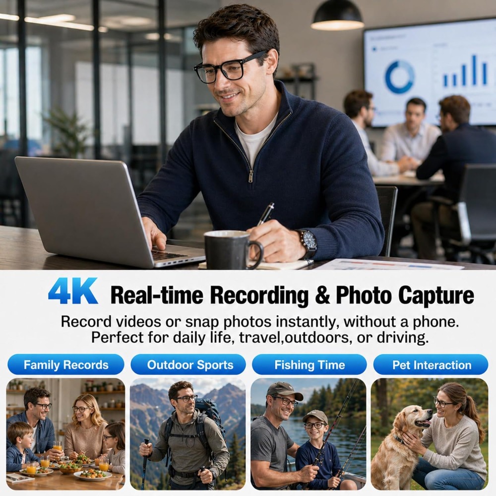 Slimme bril voor op reis: 4K v - Smart Glasses Lens recensie en prijs