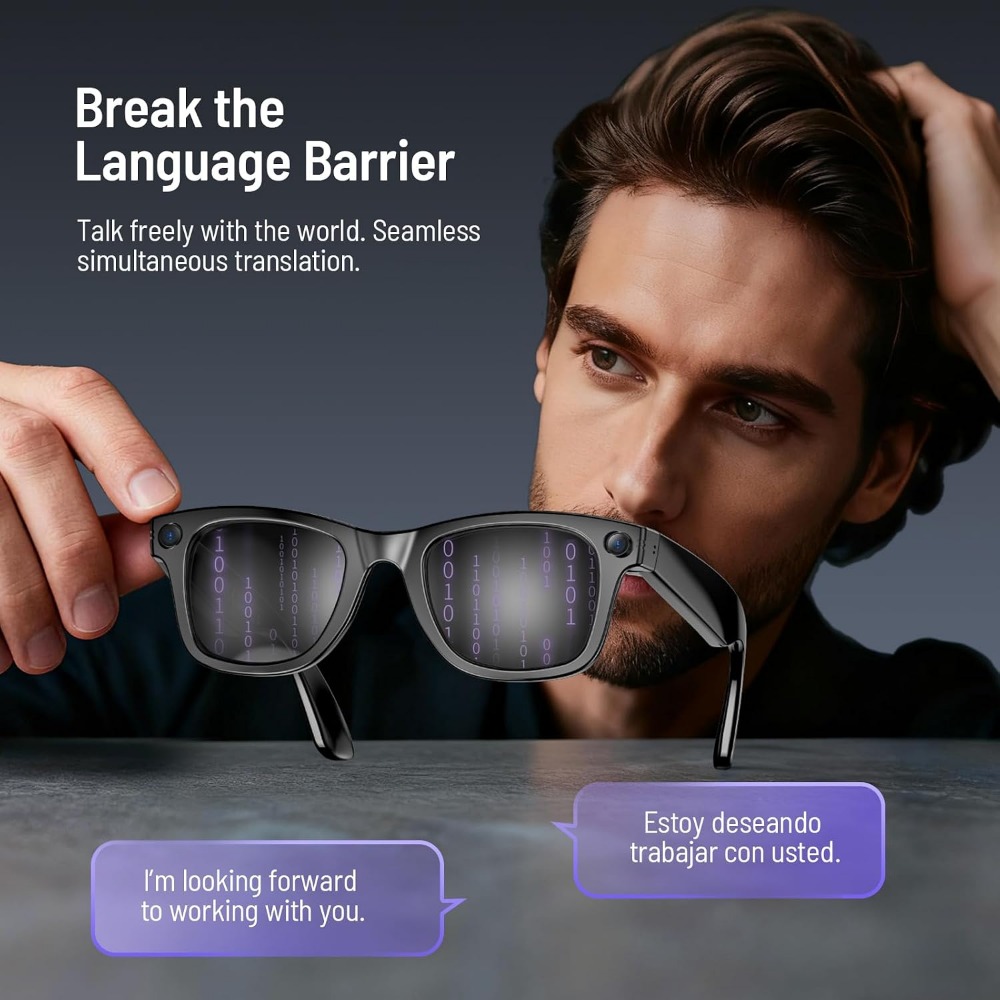 Slimme bril met 800w camera, r - Smart Glasses Lens recensie en prijs