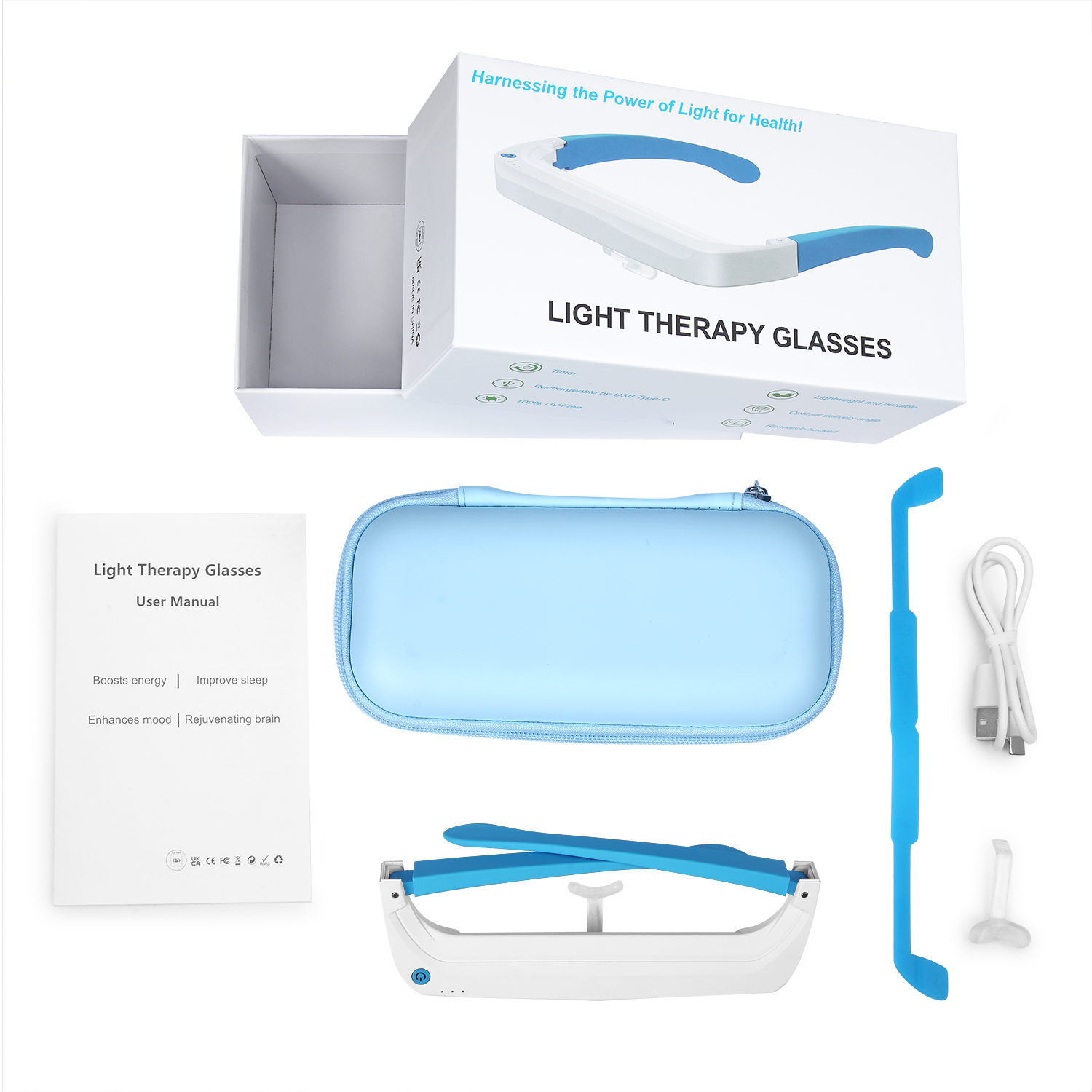 Slaapversterkende en geestverz - Light Therapy Glasses recensie en prijs