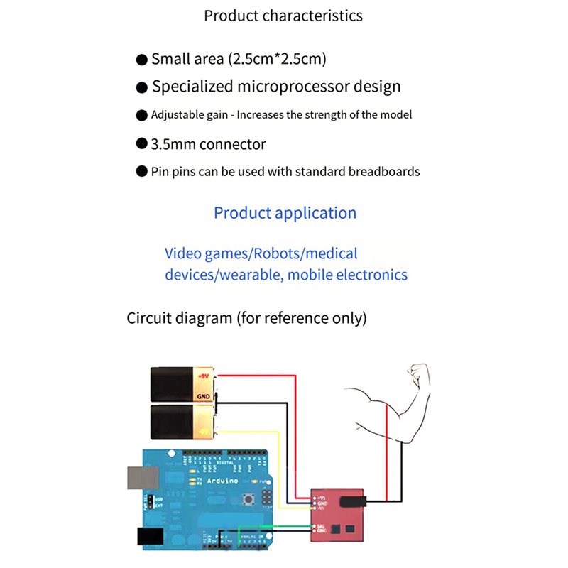 B50B-3X Spier elektrische sens - Muscle Sensor Emg recensie en prijs